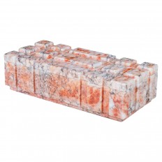 Rectangular orange alabaster box